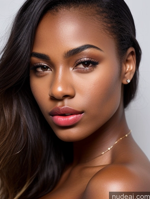 related ai porn images free for Beautiful 18 Close-up View Pouting Lips African Tanned Skin Detailed Blonde Lipstick