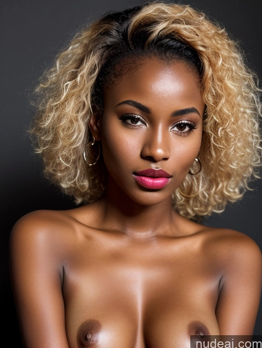 related ai porn images free for Beautiful 18 Close-up View Pouting Lips African Tanned Skin Detailed Blonde Lipstick Bright Lighting