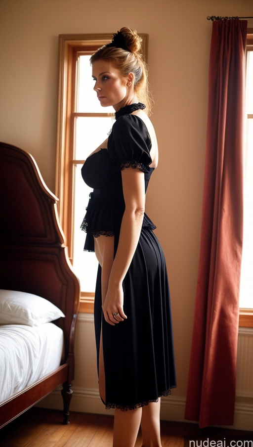 related ai porn images free for One Huge Boobs Pubic Hair 40s Serious Bedroom Front View Nude 80s Dark Lighting Woman Victorian Ginger Hair Bun French