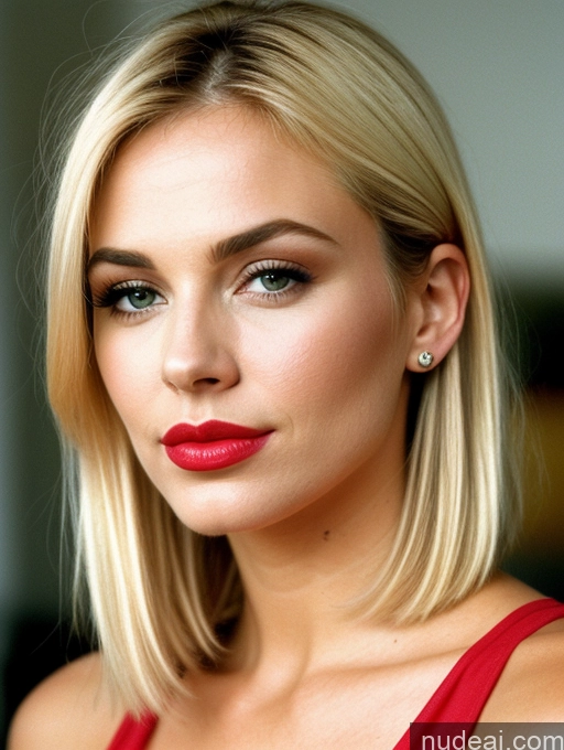 related ai porn images free for Beautiful Lipstick British Blonde Pouting Lips Bobcut Close-up View Detailed 90s 30s
