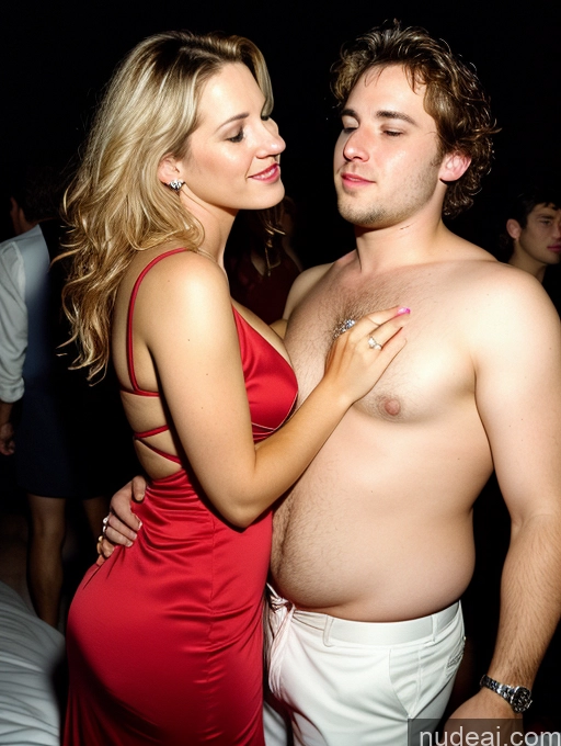 related ai porn images free for Woman + Man Several Small Tits Big Ass Fat Big Hips Fairer Skin 30s Blonde Messy White Film Photo Party Dress Stylish Wedding Cleavage Dark Lighting Detailed
