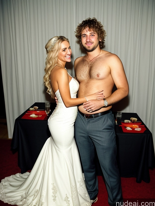 related ai porn images free for Woman + Man Several Small Tits Big Ass Fat Big Hips Fairer Skin 30s Blonde Messy White Film Photo Party Dress Stylish Wedding Cleavage Dark Lighting Detailed
