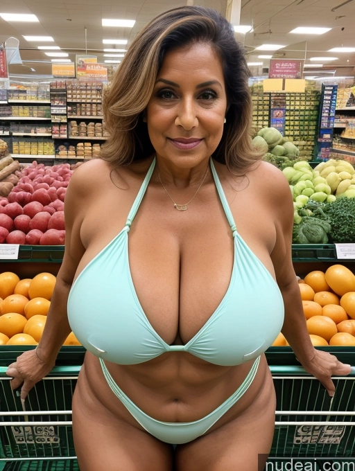 related ai porn images free for One Busty Huge Boobs Thick Tanned Skin Microkini Thong Milf 80s Indian Grocery