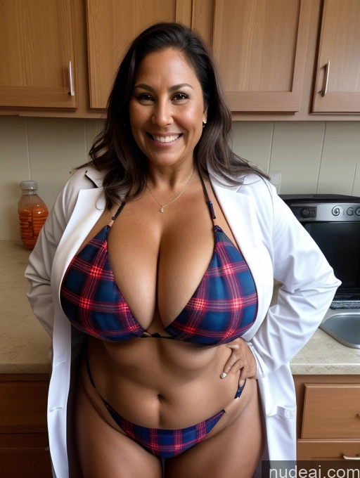 related ai porn images free for One Busty Huge Boobs Thick Tanned Skin 60s Laughing Front View Microkini Thong Lumberjack Lab Coat Halloween Native American