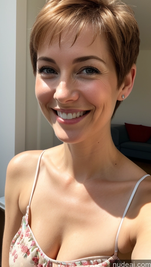related ai porn images free for Small Tits Skinny Happy Pixie Cleavage Detailed Sundress Close-up View One British Model 50s