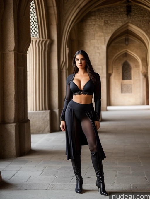 related ai porn images free for 18 Beautiful Perfect Body Medieval T-pose Serious Seductive Black Hair Military Woman Perfect Boobs Persian