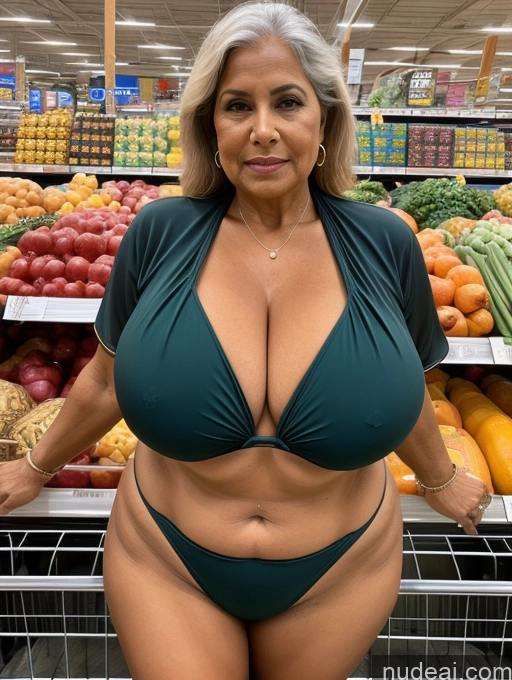 related ai porn images free for Milf One Busty Huge Boobs Thick Tanned Skin Front View Microkini Thong 80s Indian Grocery