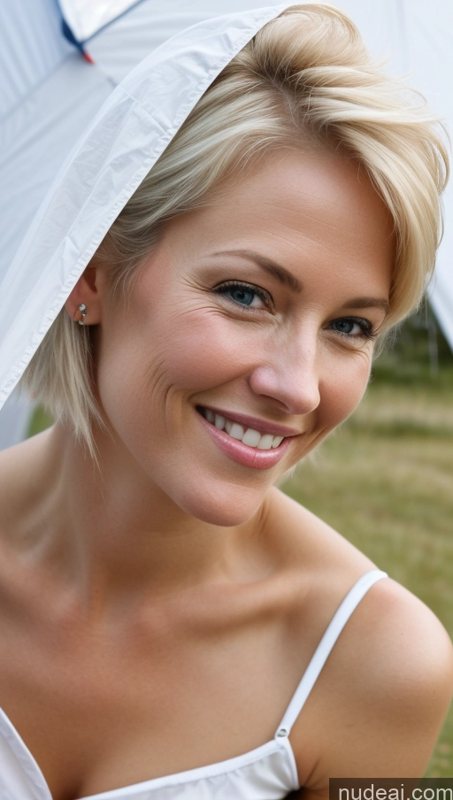related ai porn images free for Woman One Small Tits Skinny Happy Pixie Scandinavian Close-up View Sundress Cleavage Detailed Tent 50s