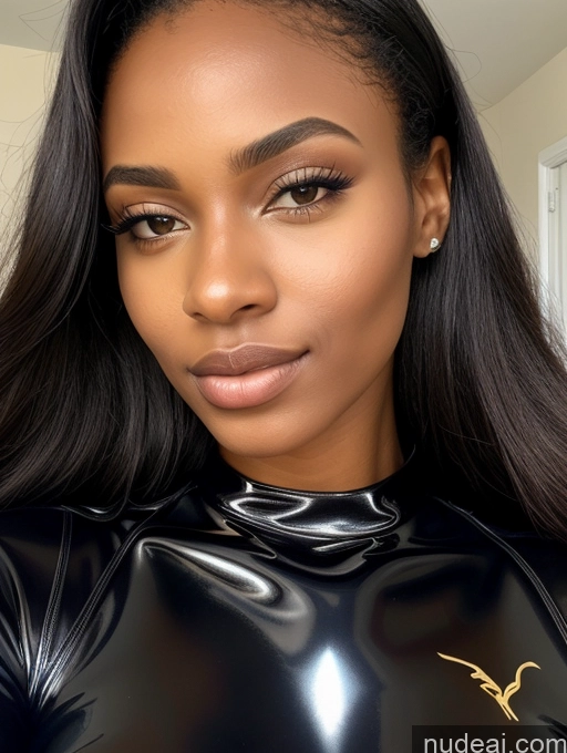 related ai porn images free for Beautiful Bright Lighting Detailed Jumpsuit Latex Long Hair African Brunette Sorority 18 Close-up View