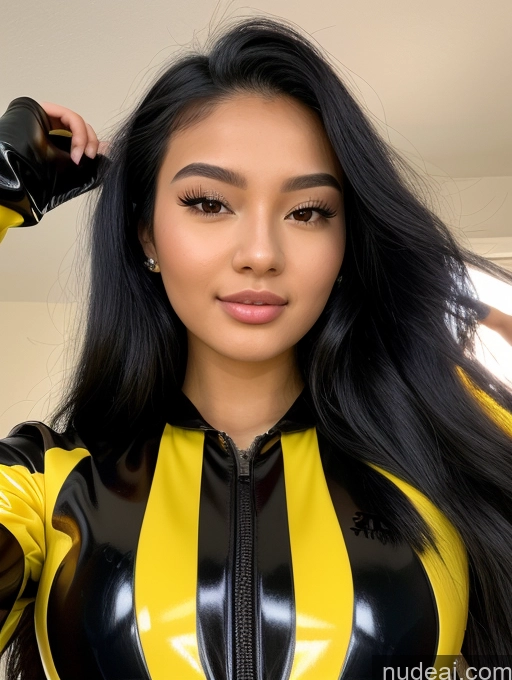 related ai porn images free for Beautiful Bright Lighting Detailed Jumpsuit Latex Long Hair Sorority 18 Close-up View Asian Black Hair