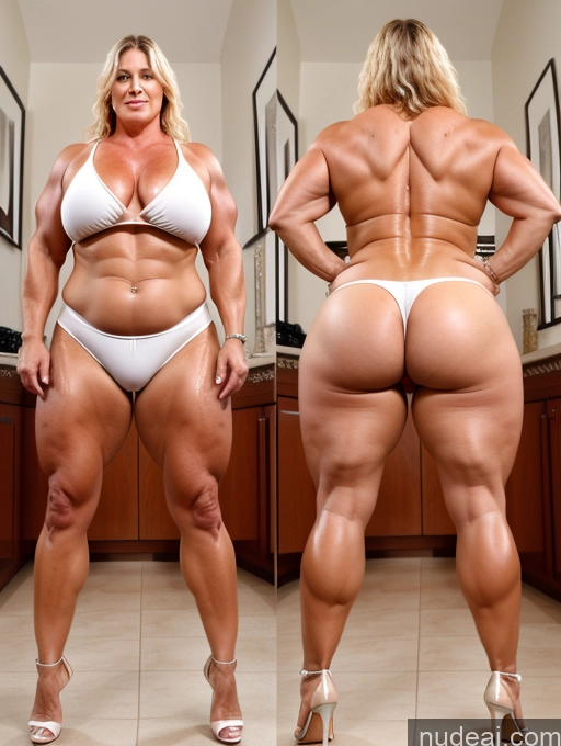 related ai porn images free for Milf Chubby Muscular Fairer Skin Thick Big Ass Oiled Body Squatting High Heels Onoff