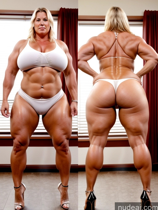 related ai porn images free for Milf Chubby Muscular Fairer Skin Thick Big Ass Oiled Body Squatting High Heels Onoff