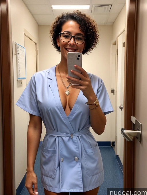related ai porn images free for Woman One Perfect Boobs Tanned Skin Short Glasses Beautiful Perfect Body 30s Happy Brunette Curly Hair Latina Front View Blowjob Jewelry Hospital Doctor