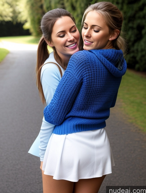 related ai porn images free for Beautiful Skinny Orgasm Seductive Detailed Two Mini Skirt Jacket 20s Deep Blue Eyes Perfect Boobs Big Ass Casual 1girl, 2girls Cleavage Ponytail Carry On Back Hug From Behind German Brunette Transparent Licking Oral Dynamic View Sweater