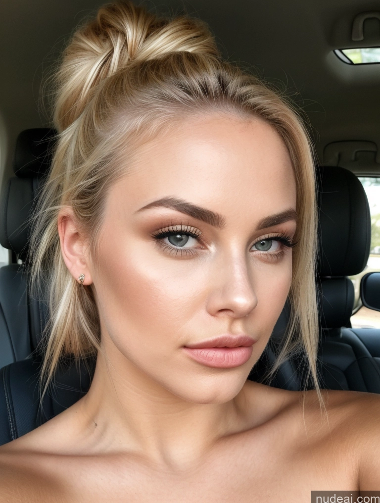 related ai porn images free for Beautiful British Close-up View Woman Blonde Car 20s Nude Ponytail Thick Pouting Lips