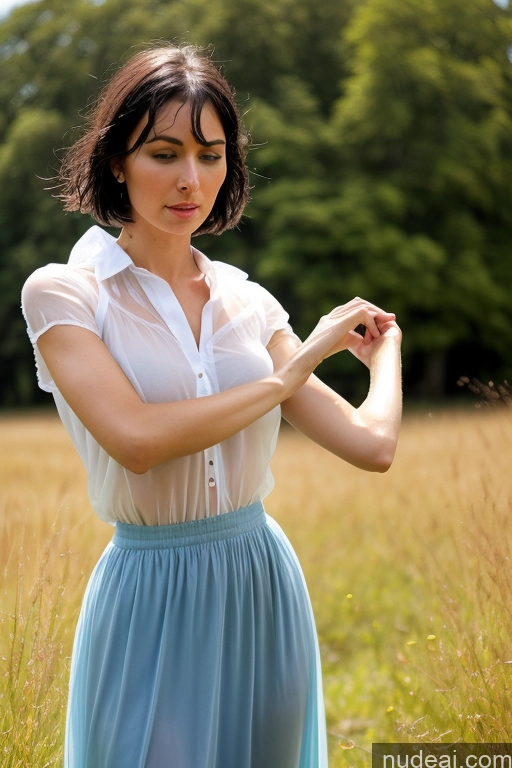 related ai porn images free for Model Perfect Boobs Beautiful Skinny Perfect Body Oiled Body 20s Serious Orgasm Shocked Black Hair Bobcut German Meadow Blouse Casual Dress Long Skirt Detailed Deep Blue Eyes Clitoris Back View Transparent
