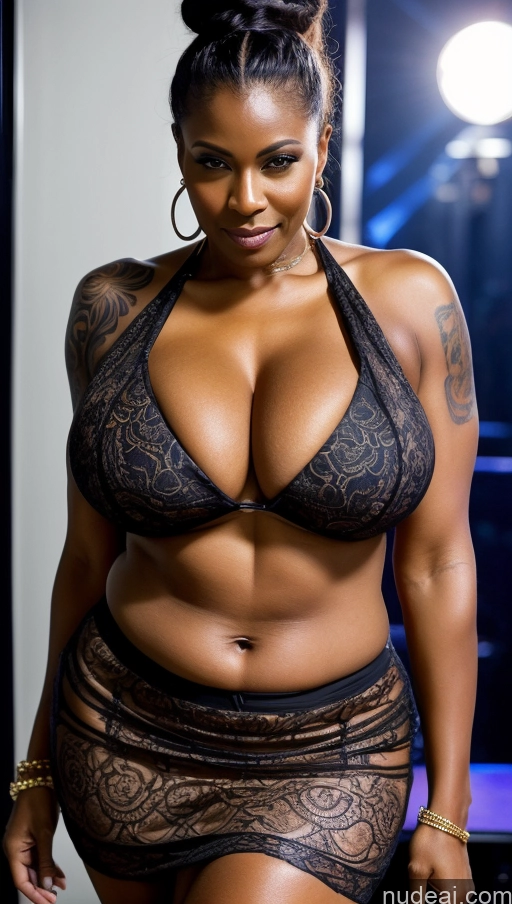 related ai porn images free for Milf Huge Boobs Beautiful Tattoos Muscular Big Ass Thick Big Hips Tall Dark Skin 50s Seductive Brunette Close-up View Cleavage Detailed Sexy Face Bikini Long Skirt Nigerian Club Hair Bun