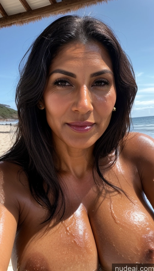 related ai porn images free for Milf Cumshot Oiled Body Huge Boobs Beautiful Black Hair 30s Indian Dark Lighting Beach Slicked Nude Traditional