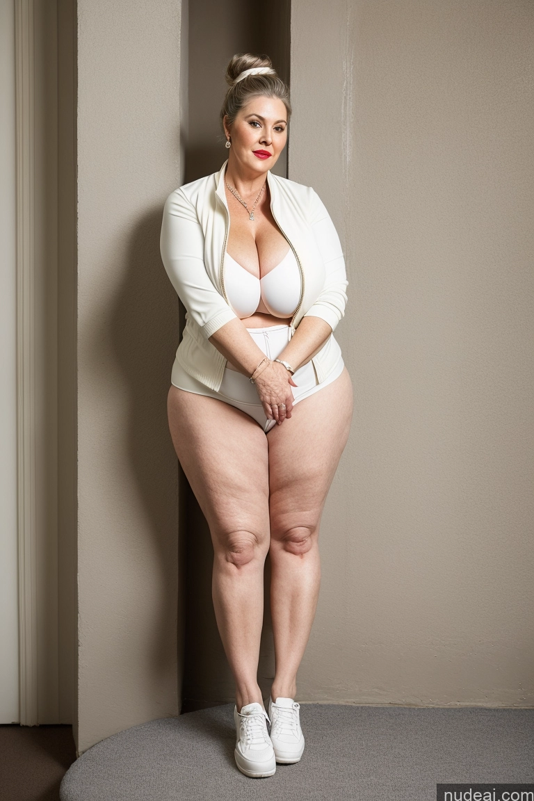 related ai porn images free for Milf Lipstick Thick Chubby Big Hips Big Ass Fairer Skin Cleavage Huge Boobs 80s Jacket Short Shorts Hair Bun