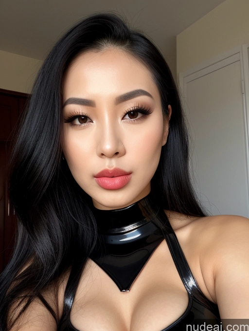 related ai porn images free for Beautiful Perfect Boobs Pouting Lips Black Hair Long Hair Latex Cleavage Close-up View Detailed Chinese 20s