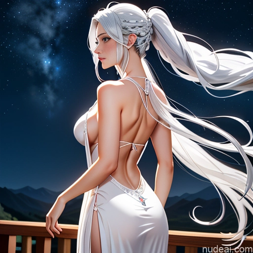 related ai porn images free for Perfect Boobs Big Ass Long Hair White Hair Slicked 30s Seductive Onsen Front View Back View Blowjob Nightgown Transparent Milf