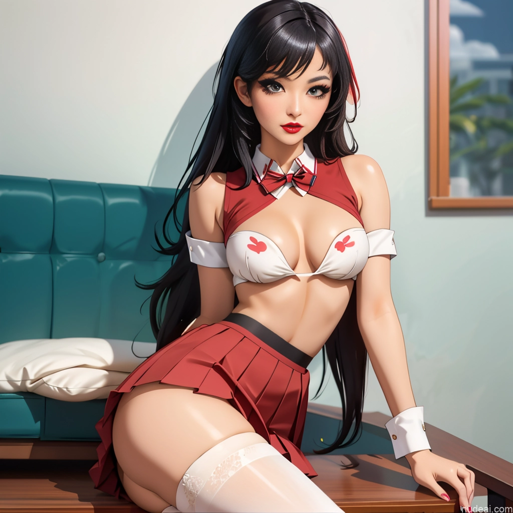 related ai porn images free for Asian School Uniform, Cleavage Cutout, Clothing Cutout, Pleated Skirt, Thighhighs Perfect Boobs Beautiful Lipstick Small Ass