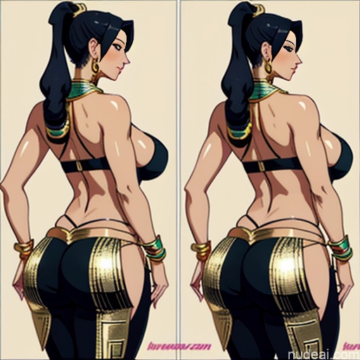 related ai porn images free for Milf Perfect Boobs Big Hips Egyptian Harem Pants Gold Jewelry Detailed 30s Ponytail Bending Over Back View One