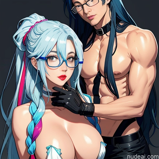 related ai porn images free for Woman + Man Huge Boobs 18 Dark Lighting Blue Hair Messy Soft Anime Glasses Lipstick Perfect Body Long Hair Reverse Upright Straddle Nude Cumshot Maske's Balls Deep Deepthroat Ahegao