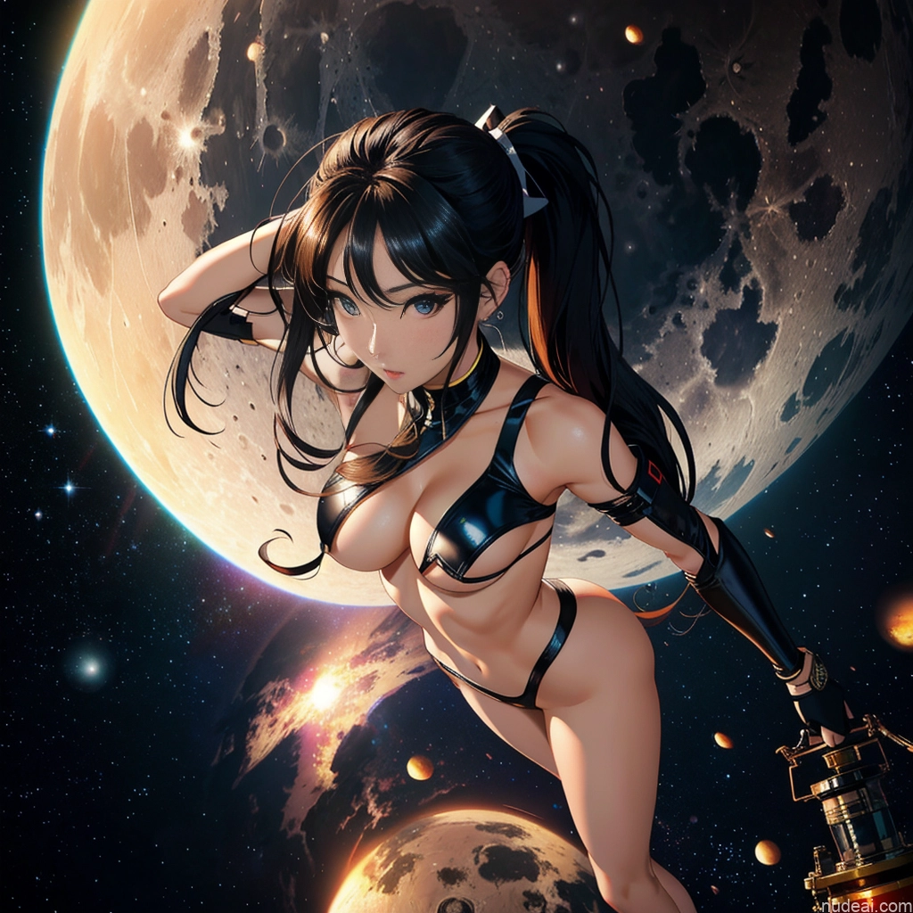 related ai porn images free for Asian Perfect Boobs Beautiful Small Ass Oiled Body 20s Pigtails Space Suit Moon