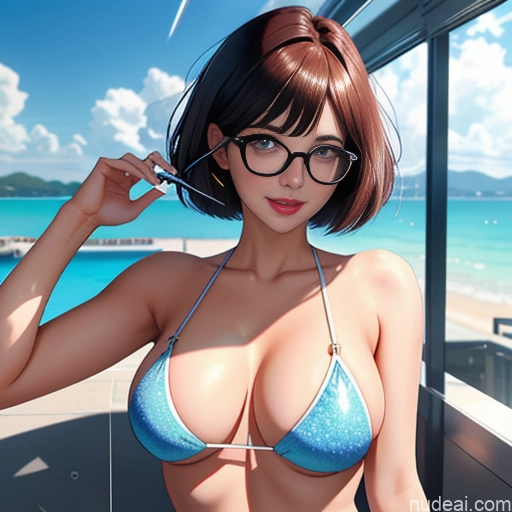 ai nude image of pics of 18 Woman One Glasses Beautiful Busty Big Ass Ginger Bangs White Bedroom Nude Jewelry Soft Anime Short Happy Sexy Face Ahegao Short Hair