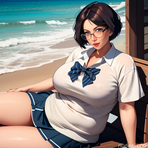 related ai porn images free for 18 Short Hair Bows Shirt Sweater Sailor High Socks Long Skirt Bedroom Glasses Chubby