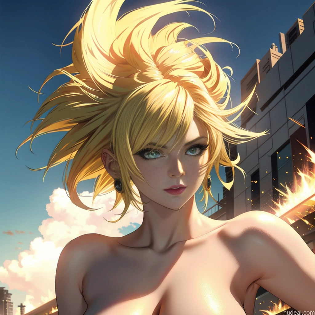 ai nude image of pics of Super Saiyan Front View