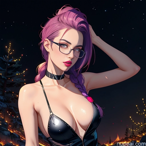 Several Small Tits Small Ass Lipstick Glasses Long Legs Pubic Hair 18 Ahegao Sexy Face Pink Hair Purple Hair Blue Hair Straight Braided Messy White Soft Anime Hell Front View Cumshot Spreading Legs Nude Choker Topless Diamond Jewelry Woman