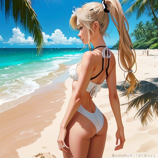 related ai porn images free for Sorority One Skinny Small Tits Small Ass Short Better Swimwear One Piece V2 18 Blonde Pigtails White Soft Anime Illustration Beach Side View