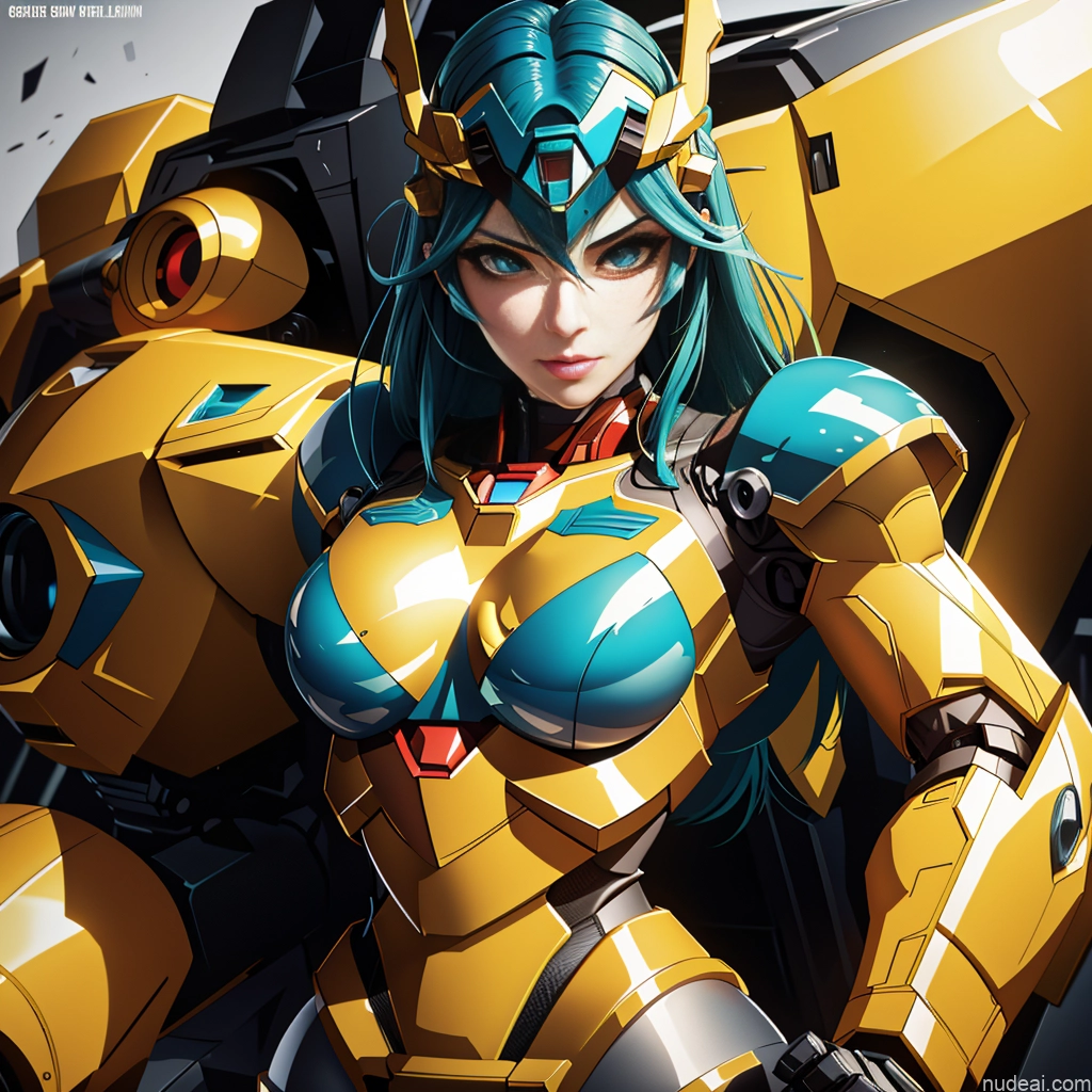 ai nude image of pics of SuperMecha: A-Mecha Musume A素体机娘 Woman Bodybuilder Busty Front View