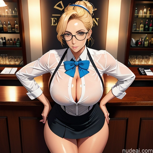 related ai porn images free for Woman One Huge Boobs Perfect Boobs Beautiful Glasses Perfect Body Huge Tits, Hard Nipples 30s Blonde Ginger Hair Bun Soft + Warm Skin Detail (beta) Casino Blouse Bow Tie Mini Skirt Waitress Pokies Transparent Dark Lighting Bar