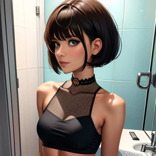 related ai porn images free for One Sorority Skinny Small Tits Small Ass Short Short Hair 18 Brunette Pixie White Soft Anime Bathroom Choker Fishnet Dress Devil