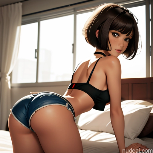 related ai porn images free for One Sorority Skinny Small Tits Small Ass Short Short Hair Brunette Pixie Messy White Soft Anime Bedroom Choker Micro Shorts Devil