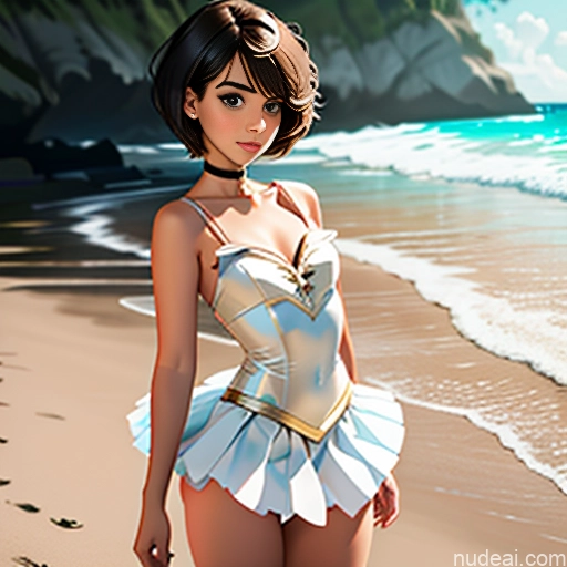 ai nude image of pics of One Sorority Skinny Small Tits Small Ass Short Short Hair Brunette Pixie Messy White Soft Anime Illustration Beach Choker Better Swimwear Beach Tutu Angel