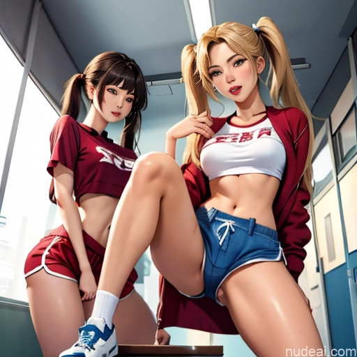 related ai porn images free for Asian Sorority Two 18 Sexy Face Blonde Brunette Pigtails Straight School Hallway Dolphin Shorts Scissors Pose On Back Cumshot Crisp Anime Skin Detail (beta) Anime Detailed