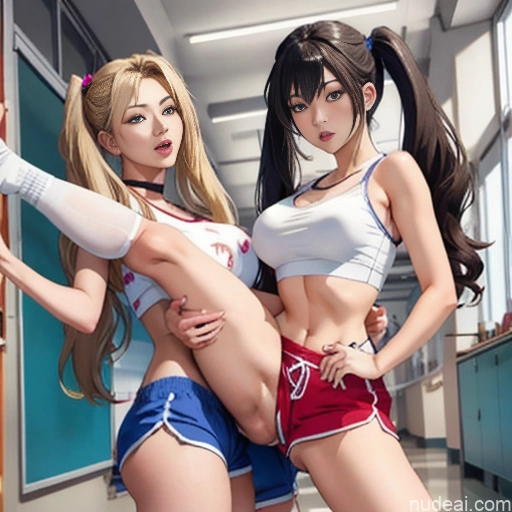 related ai porn images free for Asian Sorority Two 18 Sexy Face Blonde Brunette Pigtails Straight School Hallway Dolphin Shorts Scissors Pose On Back Cumshot Crisp Anime Skin Detail (beta) Anime Detailed