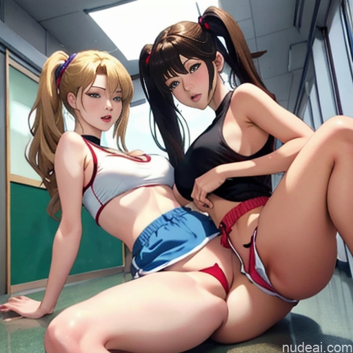 related ai porn images free for Asian Sorority Two 18 Sexy Face Blonde Brunette Pigtails Straight School Hallway Dolphin Shorts Scissors Pose On Back Cumshot Crisp Anime Skin Detail (beta) Anime Detailed