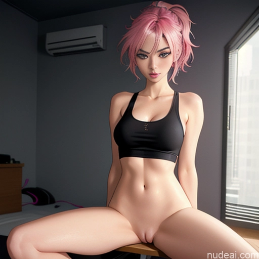 related ai porn images free for Small Tits Small Ass Pink Hair 18 Nude Tank Top Detailed Spreading Legs