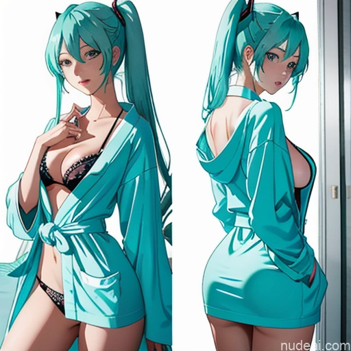 related ai porn images free for Hatsune Miku Ahegao 18 Bathrobe Bedroom Front View Sleeping