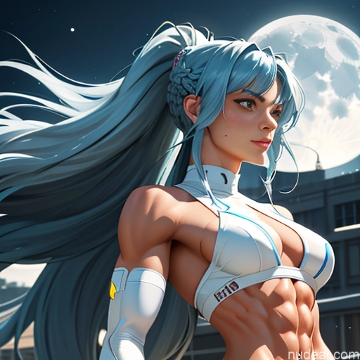 related ai porn images free for Cyborg Two Small Tits Perfect Boobs Small Ass Skinny Abs Perfect Body Long Hair Fairer Skin 20s Orgasm Blue Hair Bangs White Cyberpunk Crisp Anime Moon Side View Cumshot Sci-fi Armor Topless Stockings Bright Lighting Detailed