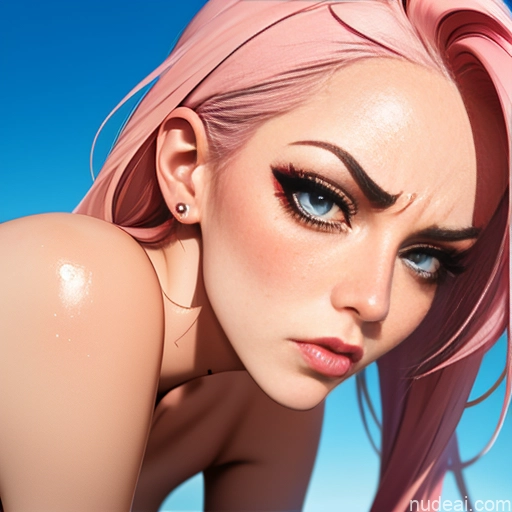 ai nude image of pics of Small Tits Small Ass Pink Hair Skin Detail (beta) Spreading Legs Detailed Angry 18 Close-up View