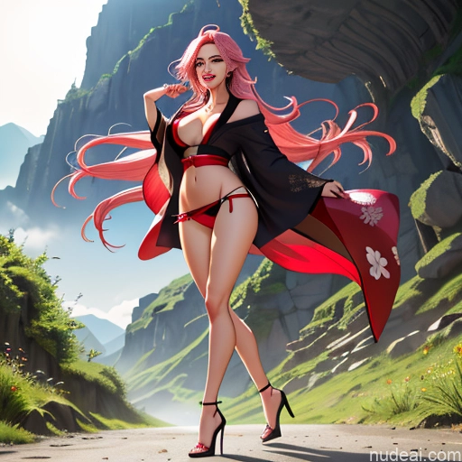 related ai porn images free for Kimono No Panties? Jewelry White Japanese Mmitsuri Laughing Angry Pink Hair Green Hair Huge Boobs Big Hips One Woman Mountains Meadow Bright Lighting Simple Crisp Anime Braided Long Legs Fairer Skin