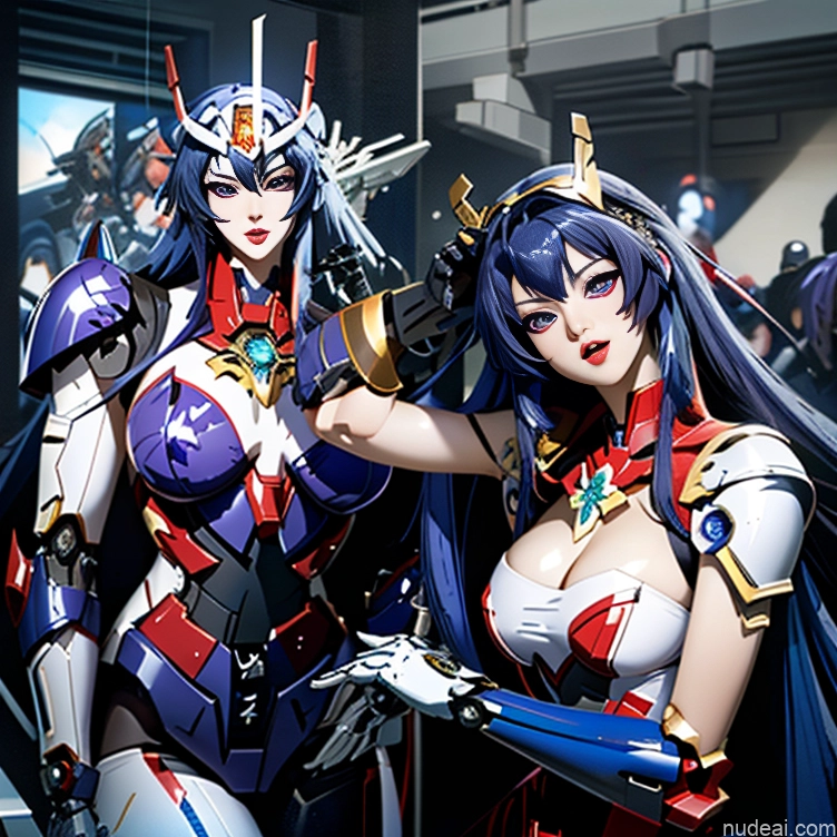 related ai porn images free for 1girl Hu Tao: Genshin Impact Cosplayers SuperMecha: A-Mecha Musume A素体机娘 Two Several Blue Hair Purple Hair