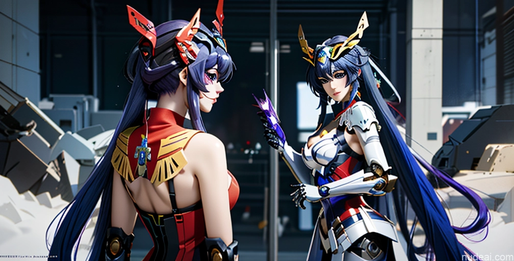 related ai porn images free for Hu Tao: Genshin Impact Cosplayers SuperMecha: A-Mecha Musume A素体机娘 Several Blue Hair Purple Hair