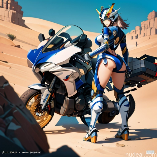 SuperMecha: A-Mecha Musume A素体机娘 Leon Raymond Fantasy Armor Butt Bite Pantsuit